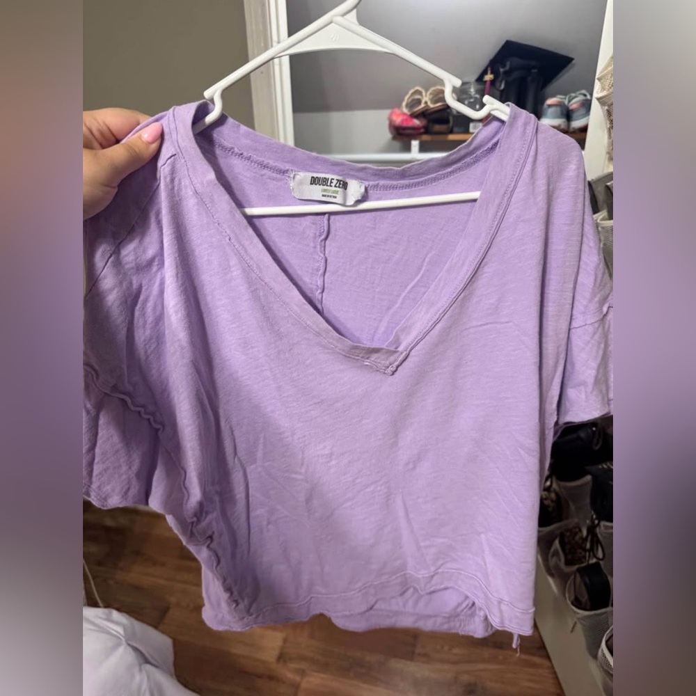 Double Zero Lavender Short Sleeve Tee